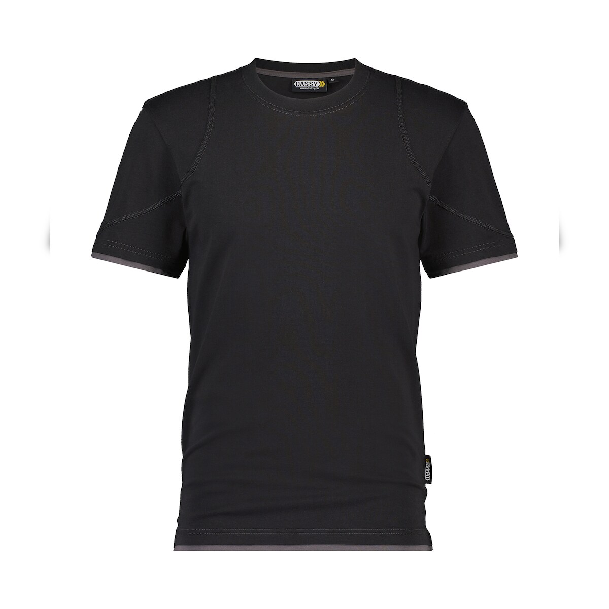 DASSY® Kinetic T-Shirt Arbeit schwarz/anthrazitgrau XS Image