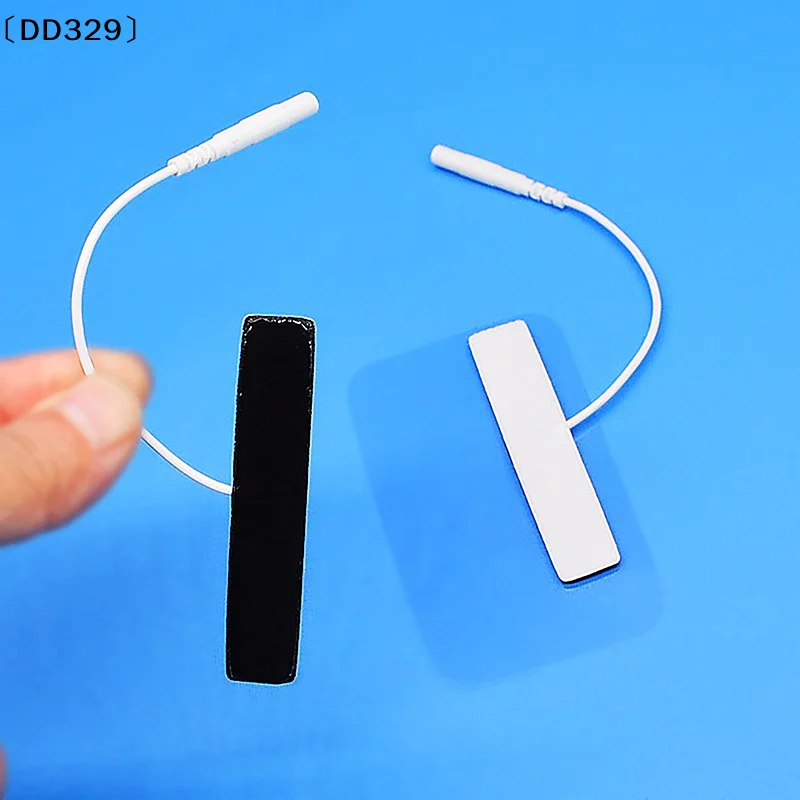 2 Stück selbstklebende Ersatz-Elektrodenpads aus Vliesstoff für Tens EMS Digital Therapy Machine Massager 1,2 * 6,5 cm〔DD329〕