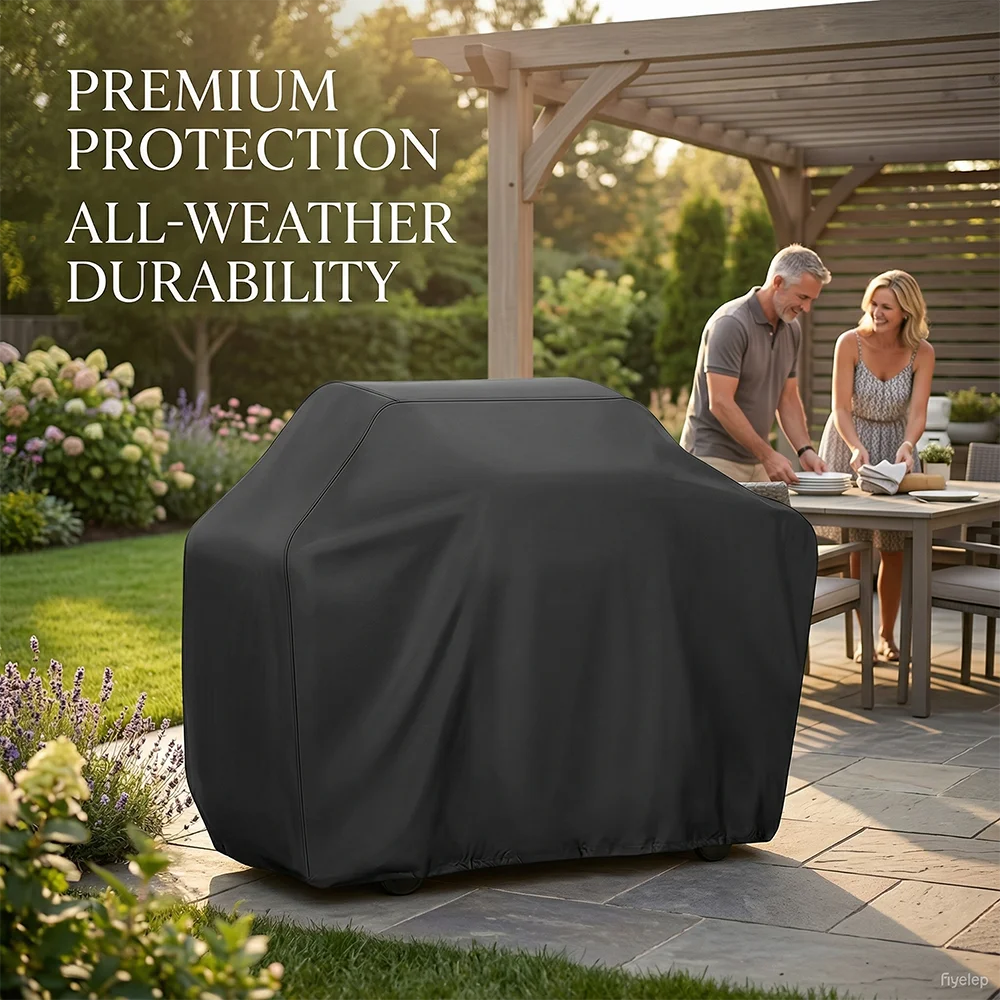 8 Größen Outdoor-Grillabdeckung 32-60 Zoll Oxford-Stoff Winddicht Allwettertauglich Passend für Nexgrill Brinkmann Image