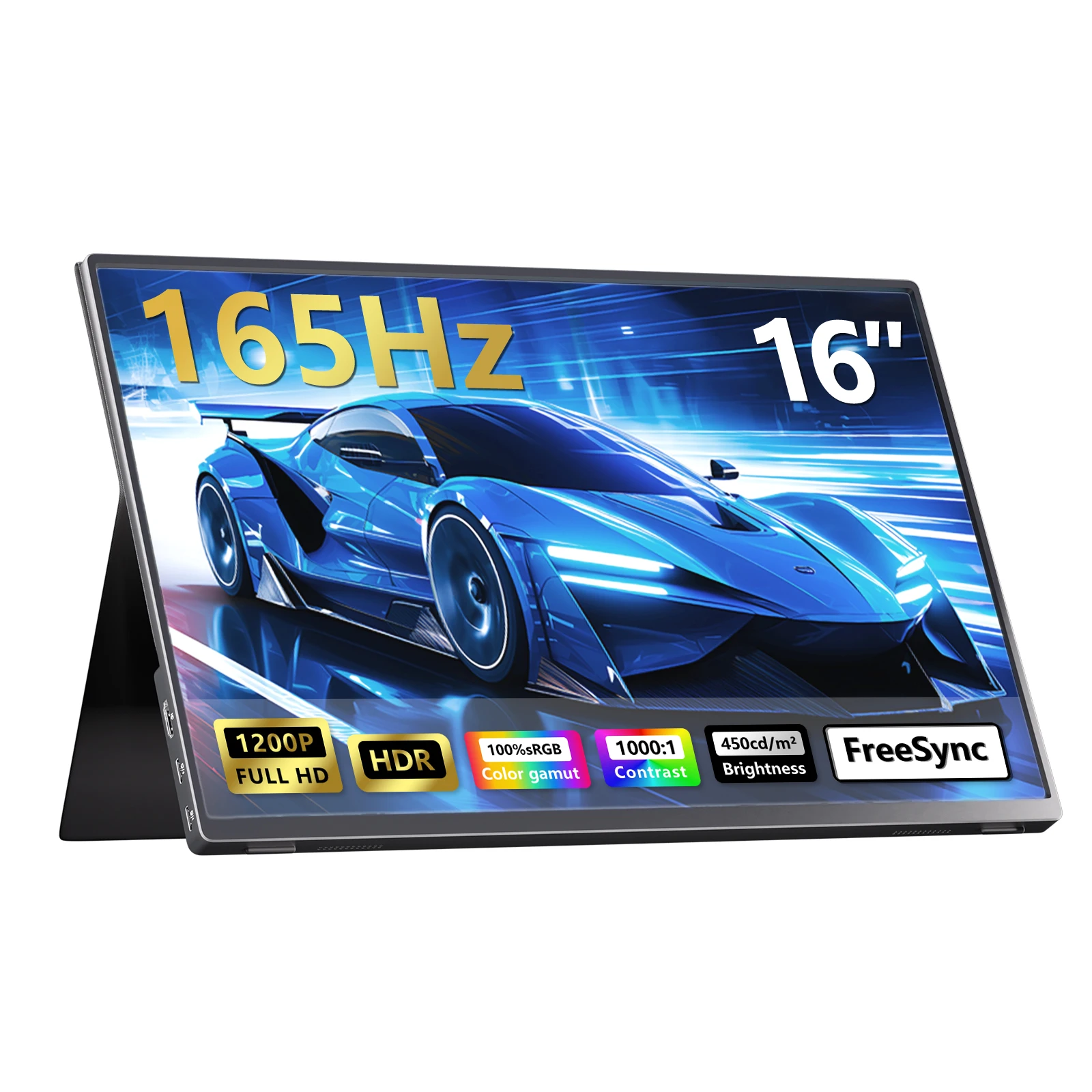 KTHIN 16'' 165Hz 2K 100% sRGB Tragbarer Gaming-Monitor 1920*1200 16:10 450cd/m² TFT-Reisedisplay für Laptop Switch PS4 PS5 Image
