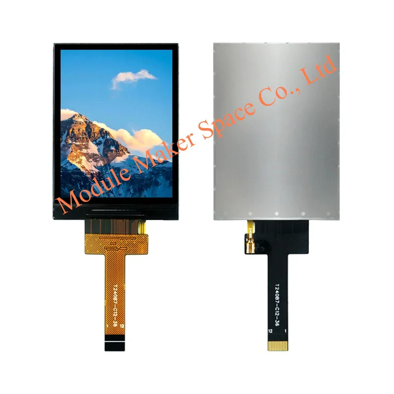 2,4-Zoll-TFT-LCD-Display ST7789 240 x 320 IPS, voller Betrachtungswinkel, SPI-Schnittstelle, blankes Bildschirm, 12-poliger Anschluss, Farbbildschirmmodul Image