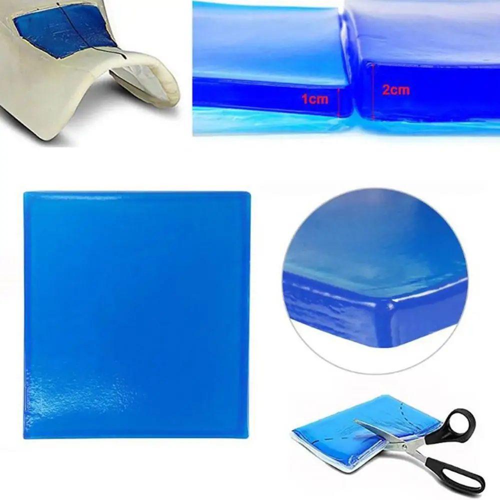 Motorrad Sitz Gel Pad Bequeme Weiche Kissen Stoßdämpfung Matte Blau Motorrad Roller Motorrad Motor Sitzkissen Pads