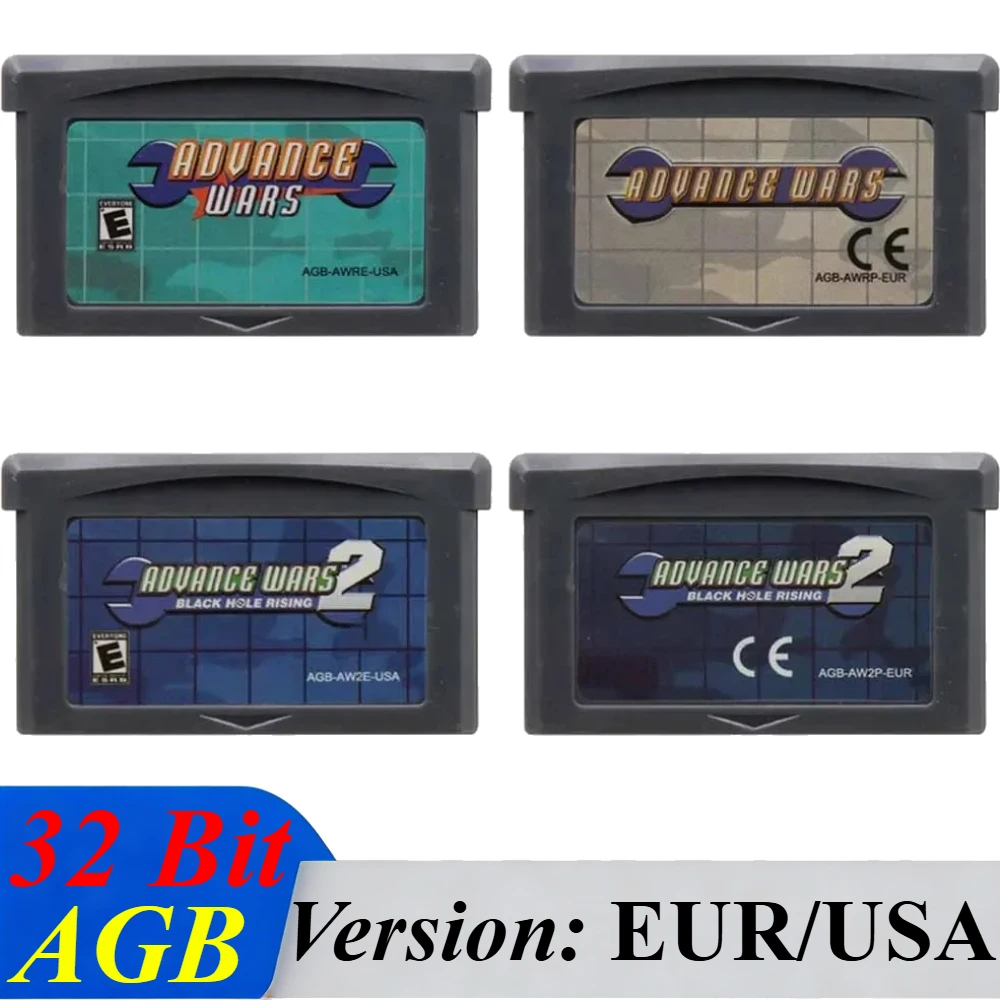 USA/EUR 32-Bit-Videospielkonsolen-Karte GBA-Spielmodul Advance Wars Serie Advance Wars 2 Black Hole Rising für GBA Image