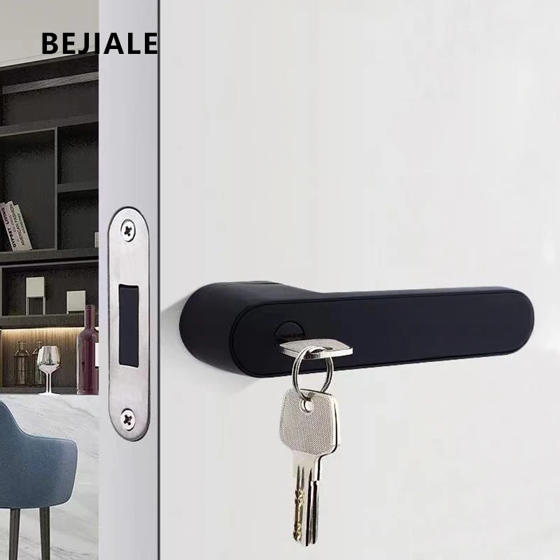 Minimalistisches Türschloss, magnetisches Saugschloss für die Innentür, Schlafzimmertürgriff, geräuschlose Massivholztür, universeller Haushaltsgriff