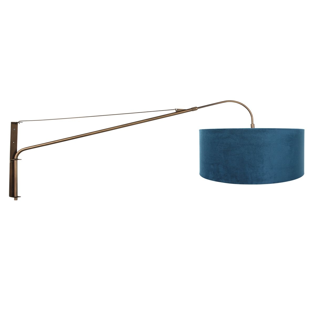 Steinhauer Wandleuchte 1-fl. "Elegant Classy" 4752BR (2574BR + K1066ZS) Bronze + Blau Image