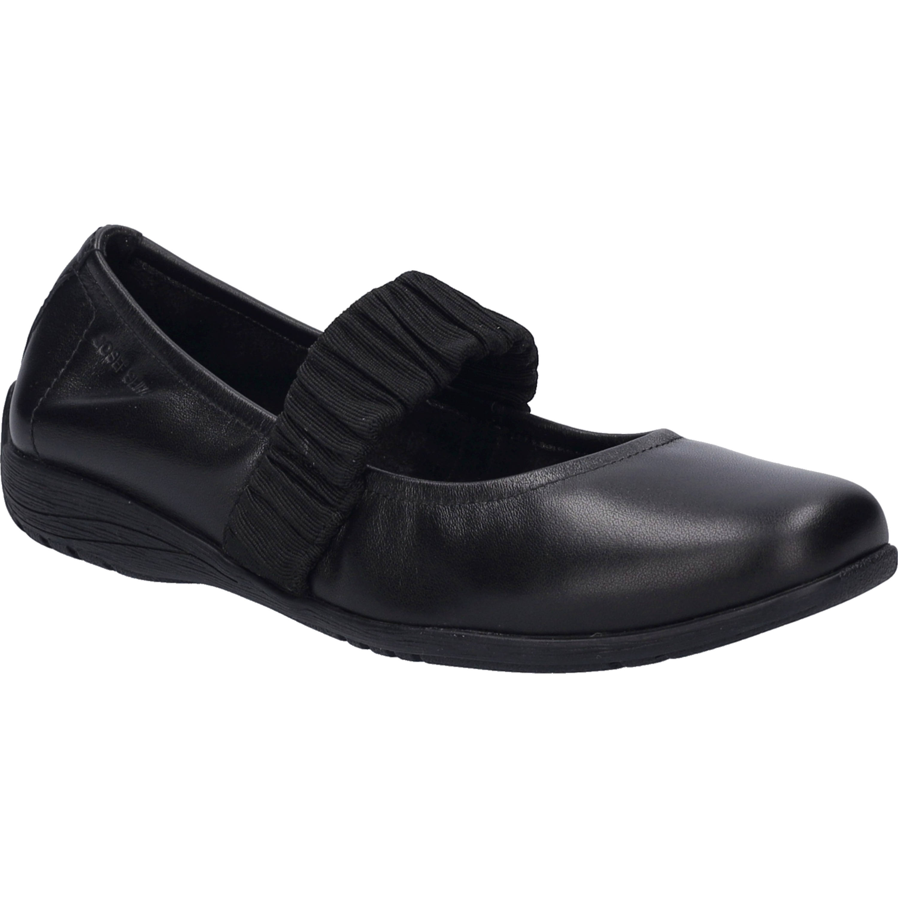 Ballerina JOSEF SEIBEL "Fenja 25, black-black", Damen, Gr. 39, schwarz (schwarz, schwarz), Obermaterial: 100% Rindsleder Leather cow., Schuhe Ballerina Image