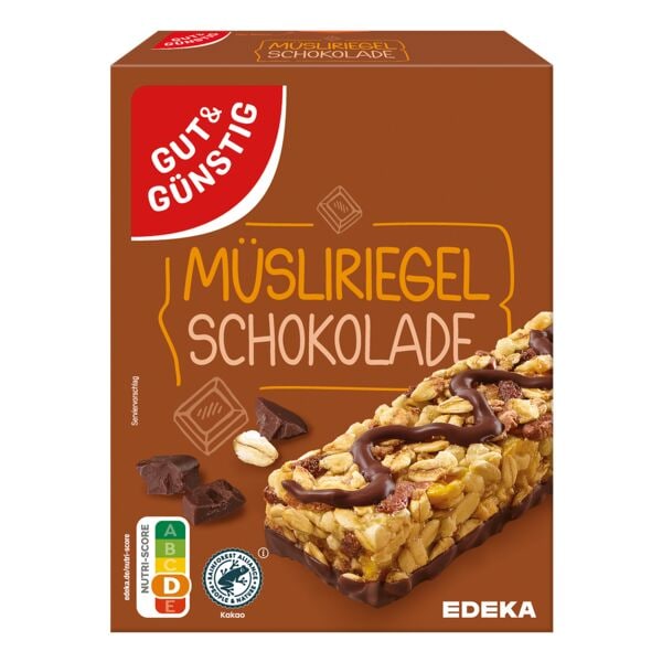 Gut & Günstig Kurzes MHD: Müsliriegel »Schokolade« 8 Stück 200g Image