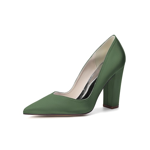 Marineblaue Damenpumps mit Blockabsatz, elegante Schuhe für die Mutter der Braut bei einer Hochzeit in der Stadt, bequeme Schuhe mit spitzer Zehenpartie und mittelhohem Absatz für formelle Anlässe