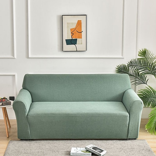 Wasserabweisender Waffelsofabezug für 1/2/3/4-Sitzer-Sofas im Wohnzimmer, elastischer Ecksofabezug für L-förmige Sofas Image