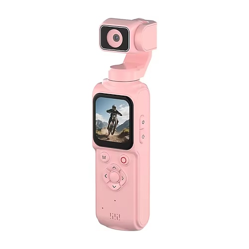 4K Ultra HD Taschen-Gimbal-Kamera mit 330°-Autotracking Gesichtserkennung, handliche Action-Kamera mit 1,72-Zoll-Touchscreen, kabellose WLAN-Vlog-Kamera für YouTube, TikTok und Reisen, tragbarer