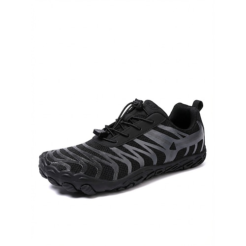Weiße und orangefarbene, schnelltrocknende Herren-Wasserschuhe, leichte, atmungsaktive Aqua-Sneaker, rutschfeste Strandschuhe für Wasseraktivitäten, Schwimmen, Strandsport, Reisen am Meer, Flusswanderungen Image