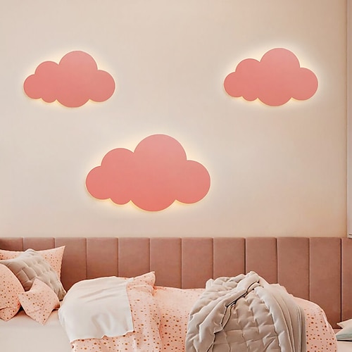 Kinderzimmer Wandleuchten weiße Wolke Nachtlicht für Kinderzimmer Wolkenform alle Leuchten für Schlafzimmer Image