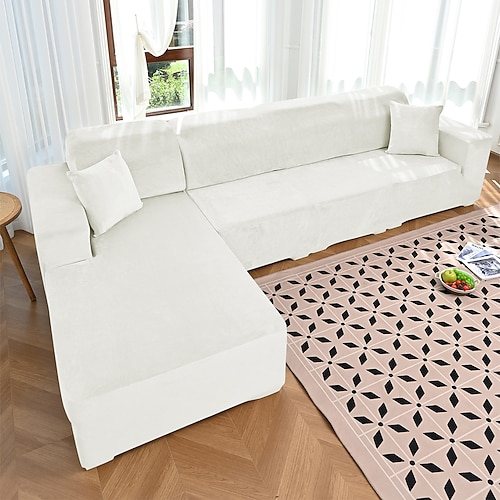 Stretch-Sofabezüge für 1-, 2-, 3- und 4-Sitzer-Sofas, Ecksofa-Überzüge, L-förmige Sofabezüge, Sofabezüge, Chaiselongue-Überzüge, Möbelschutz für das Wohnzimmer Image
