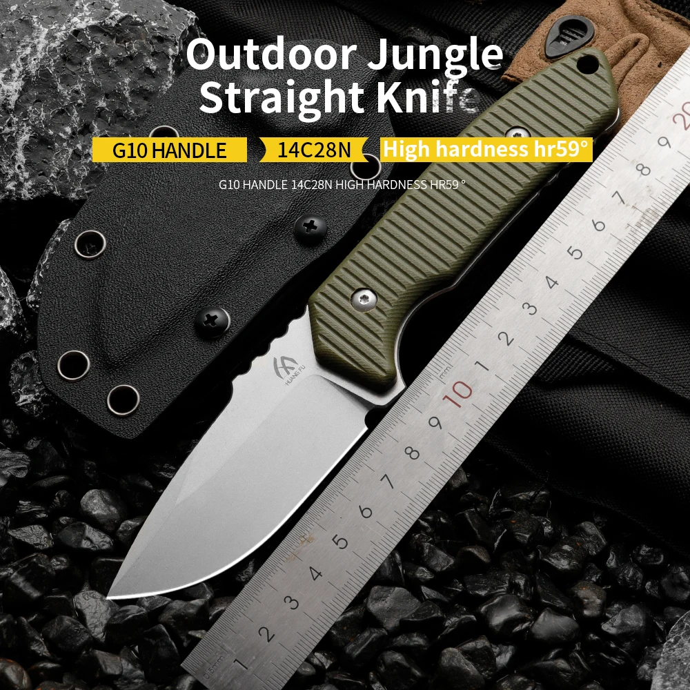 Coltello a lama fissa in acciaio di alta qualità, lama integrata in acciaio inossidabile ad alta durezza con fodero, coltello portatile di emergenza, coltello da esterno.
