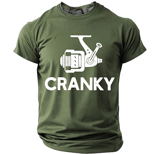 Herren Lustiger Slang T Shirt Kurzarm T-Shirt 3D-Druck Rundhalsausschnitt Hemd Mode Täglich Täglich Straße Rote Grün Sommer Frühling Bekleidung S M L XL XXL XXXL Image