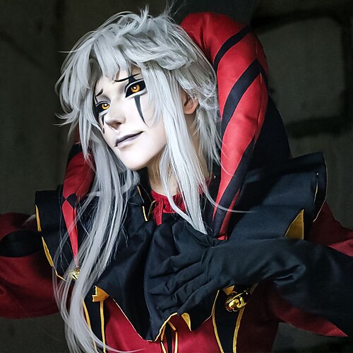 Zirkus-Spiel-Cosplay-Kostüm, Videospiel-Kostüme, Halloween-Maskenball, Comic-Con, Anime-Expo, Oberteil, Hose, Handschuhe für Erwachsene