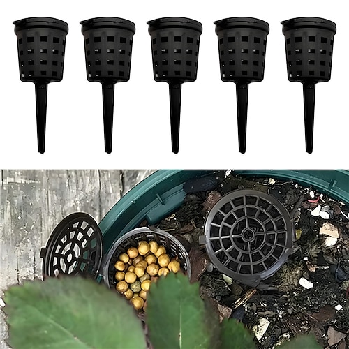 10/20/50/100 Stück Pflanzendüngerkörbe, Kuppelbox, Kunststoff, automatische Anzuchttöpfe mit Deckel, tragbare Bonsai-Abdeckung, Werkzeugkasten Image