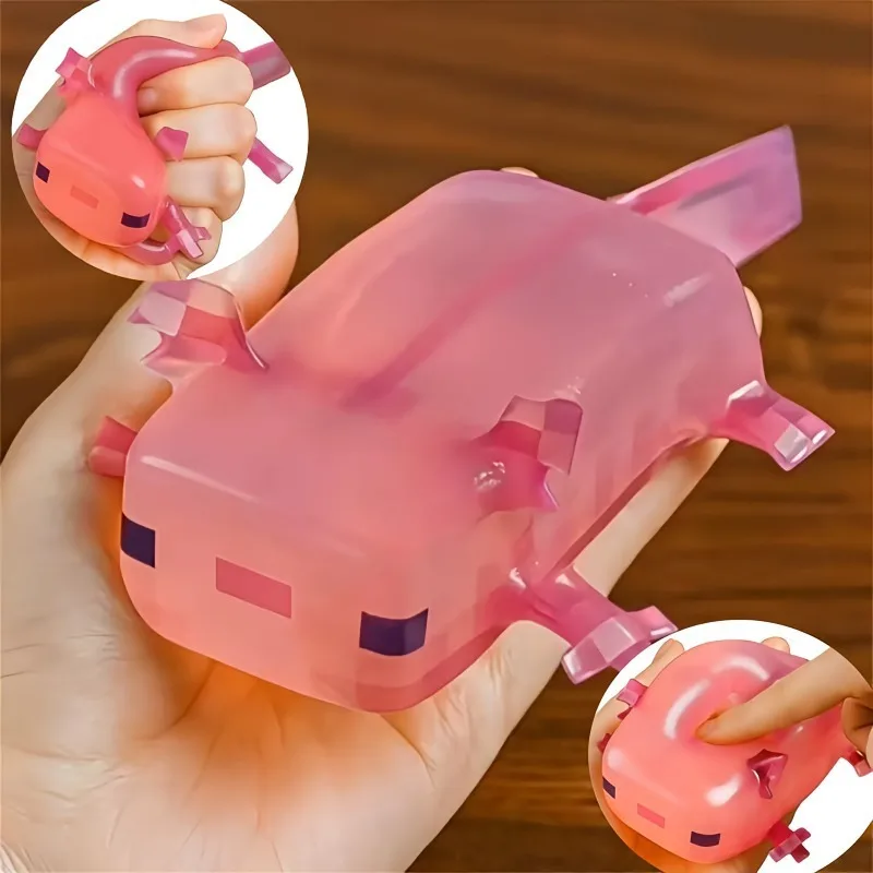 Squishy Salamandra Carina, Mini Tabas, Giocattolo Antistress Axolotl, Giocattoli Squishy a Lenta Risalita per Rilasciare le Emozioni