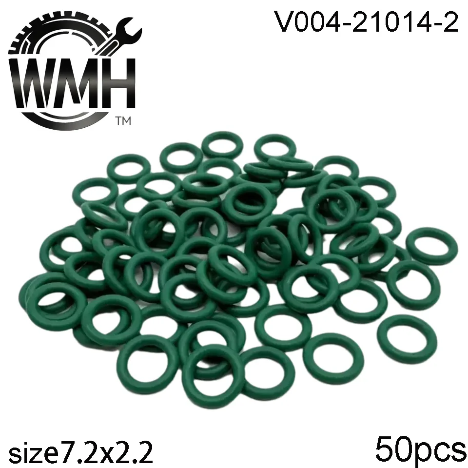 50-teiliges universelles Reparaturset für Kraftstoffeinspritzdüsen, Gummi-O-Ring 21014-2, Größe 7,2 x 2,2, Autozubehör