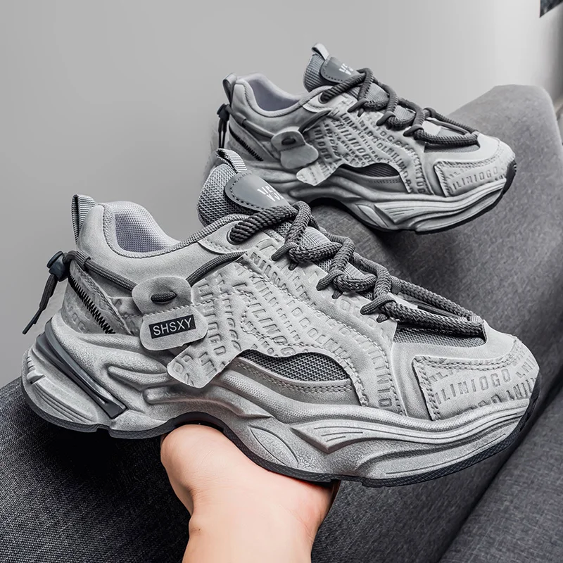 Große Größen 39-46 Internet-Celebrity Hot Dad Schuhe, trendige Freizeitschuhe, Low-Top-Sportschuhe