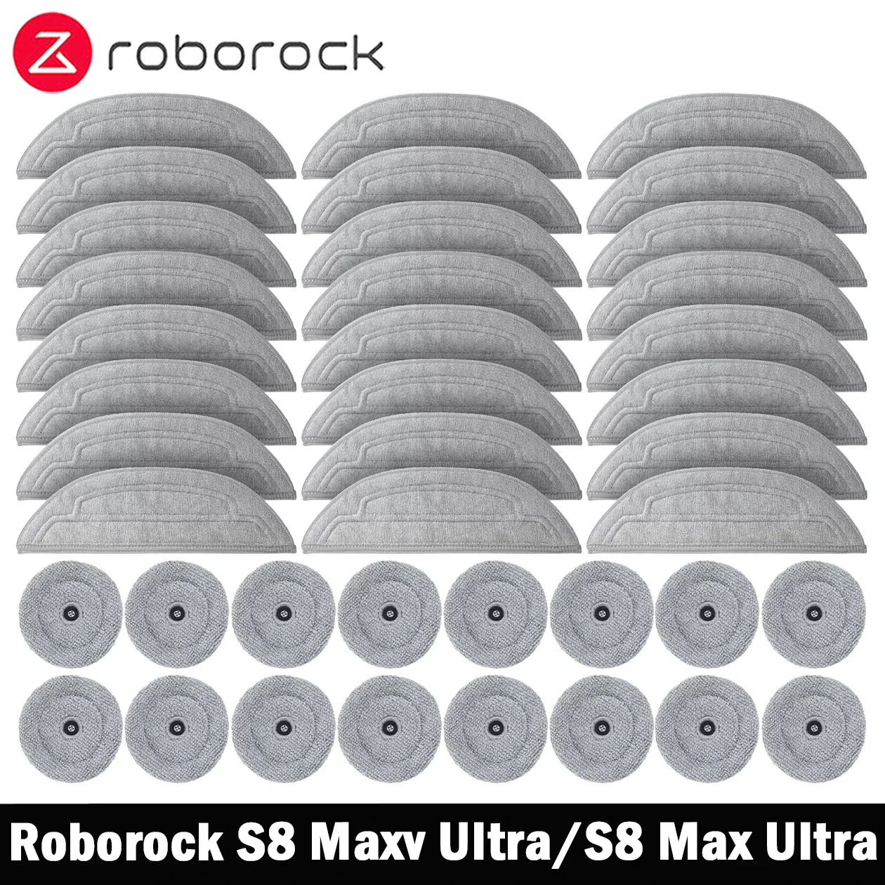 Mop Pads Roborock S8 Maxv Ultra / S8 Max Ultra Roboter Staubsauger Ersatz Ersatzteile Lappen Kleine Mopptücher Zubehör Image