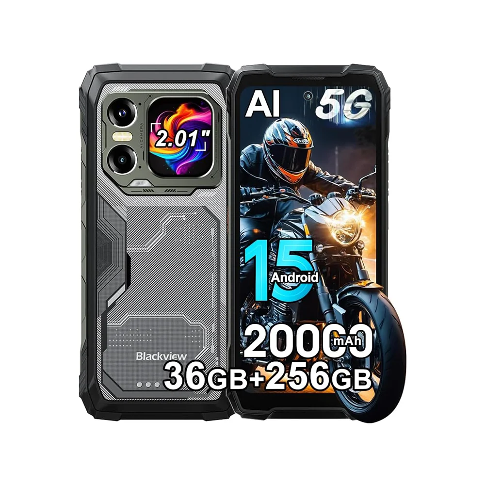 Blackview XPLORE 1 Robustes Smartphone, 5G Wasserdichtes Outdoor-Smartphone Android 15, 6,78'' 2,4K Display, 256GB/512GB, 20000mAh Image