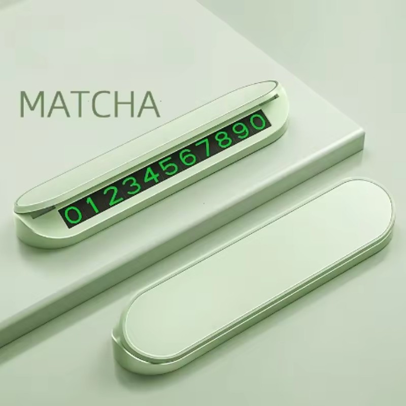 Simple Car Temporary Parking Card Phone Number Car Phone Holder Luminous Telephone Number Plate Car Park Car-styling Accessories Car Accessories Mini Portable