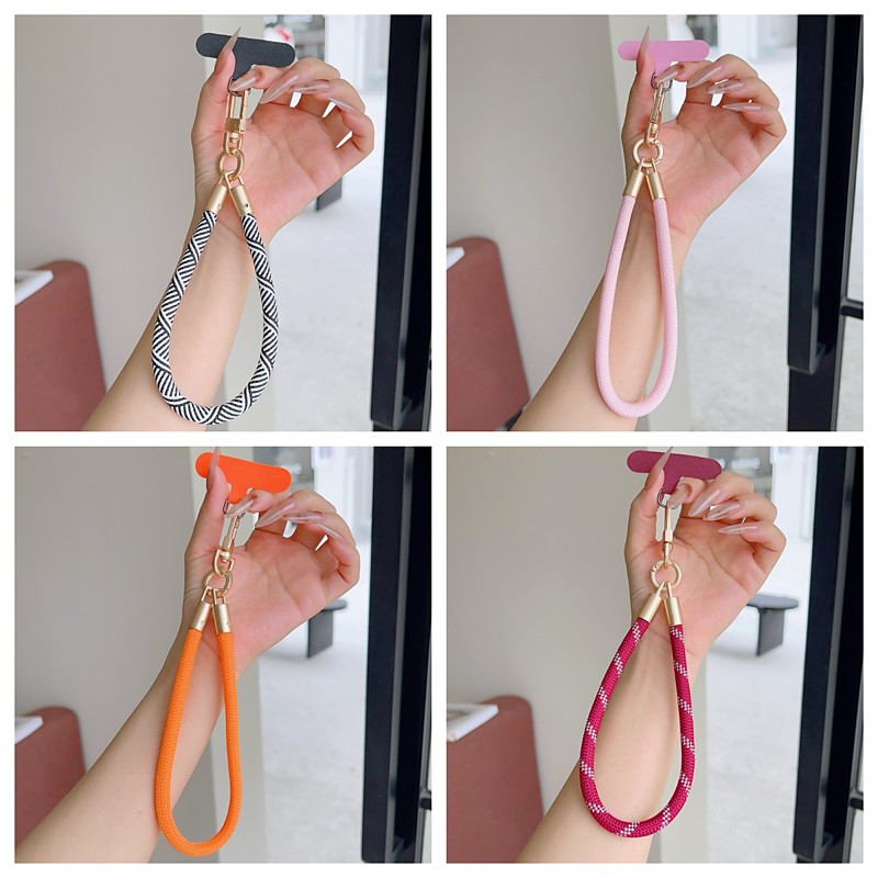 4 Pack Universal Phone Wrist Lanyard with Tether Tab, Braided Rope Cell Phone Hand Strap, Anti-Lost Phone Wristlet Keychain for iPhone, Samsung, Most Smartphones Cases, 4 Assorted Colors