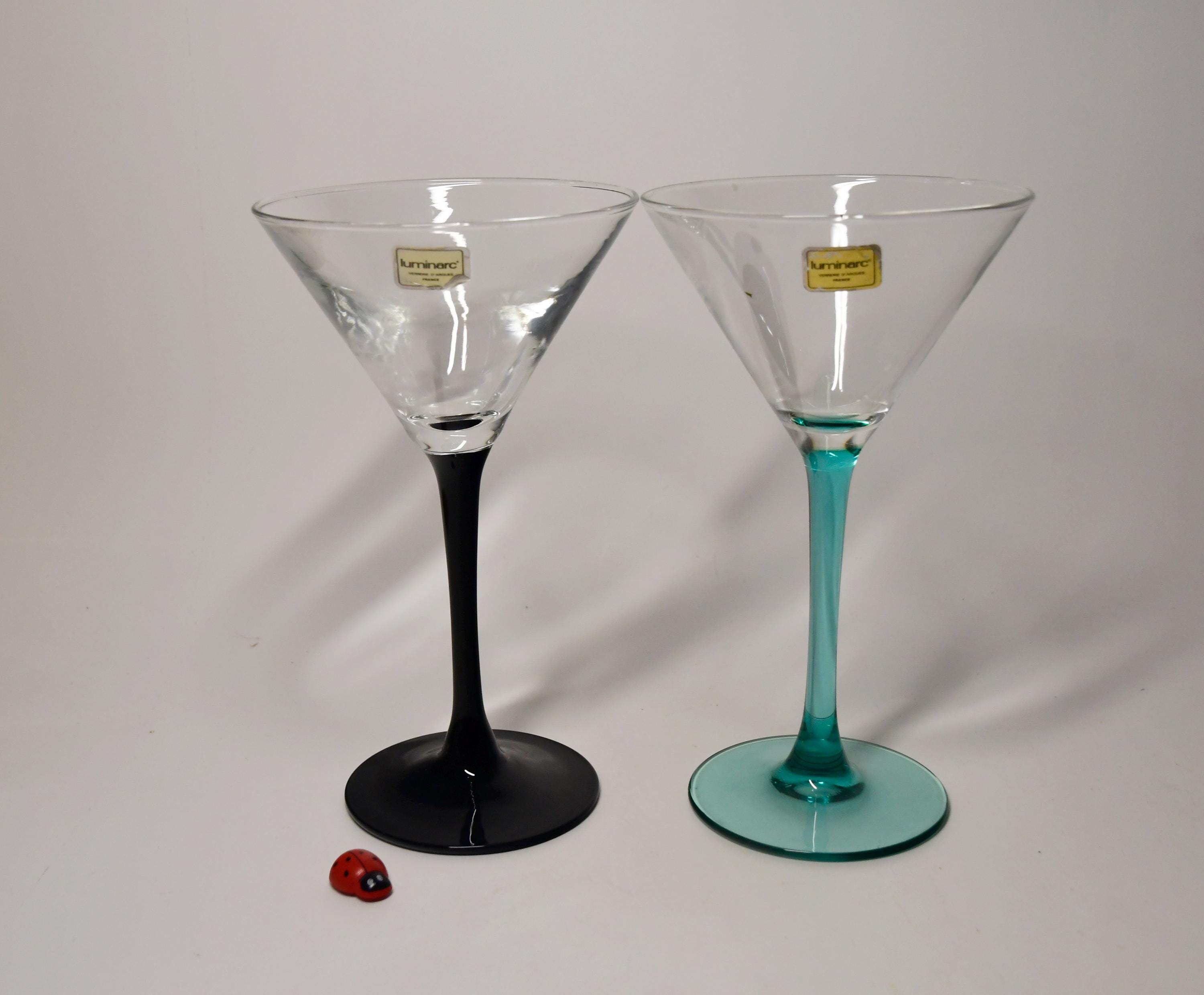 5 bicchieri da cocktail di Luminarc France / ciascuno alto 16,5 cm / bicchieri da bere / set di bicchieri / anni '80 / vintage / accessori da bar / Ve