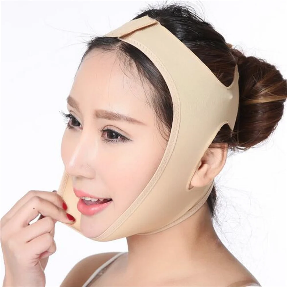 Face V Shaper Facial Slimming Bandage Relaxation Lift Up Belt Shape Lift Reduce Double Chin Face Thining Band Massage Hot Sale Image