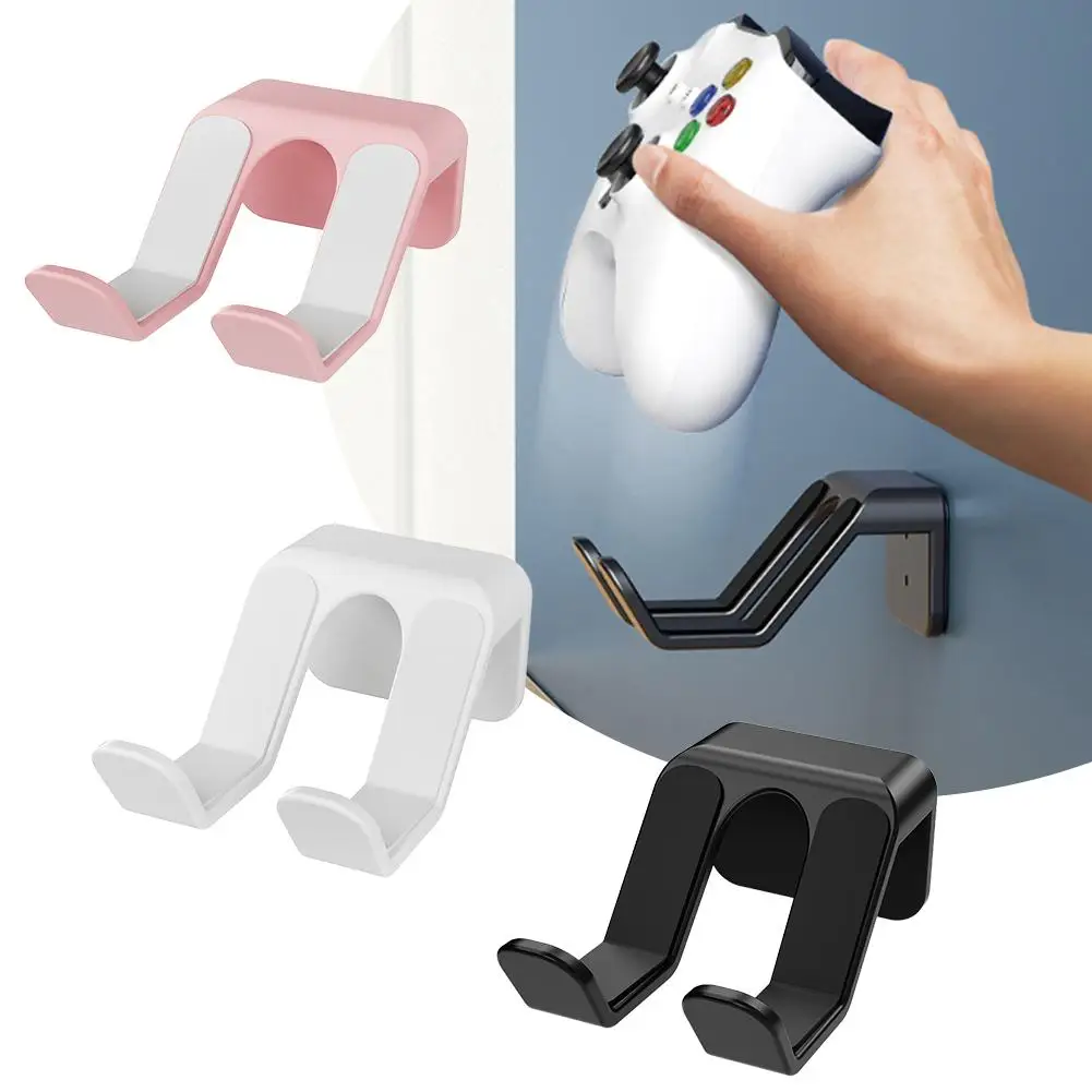ABS Bohrerfreie Spielcontroller-Wandhalterung, Rutschfester Aufbewahrungsständer Multifunktionaler Organizer für Controller Kopfhörer Hüte Image