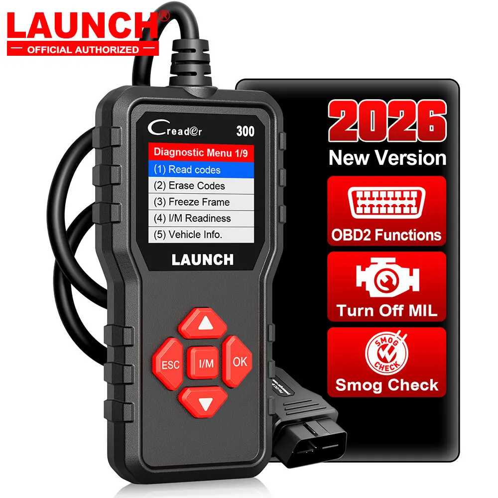 LAUNCH X431 CR300 OBD2-SCANNER CAN Auto-Codeleser-Diagnosetools I/M-Motorbatterietester Lebenslanges kostenloses Update Image