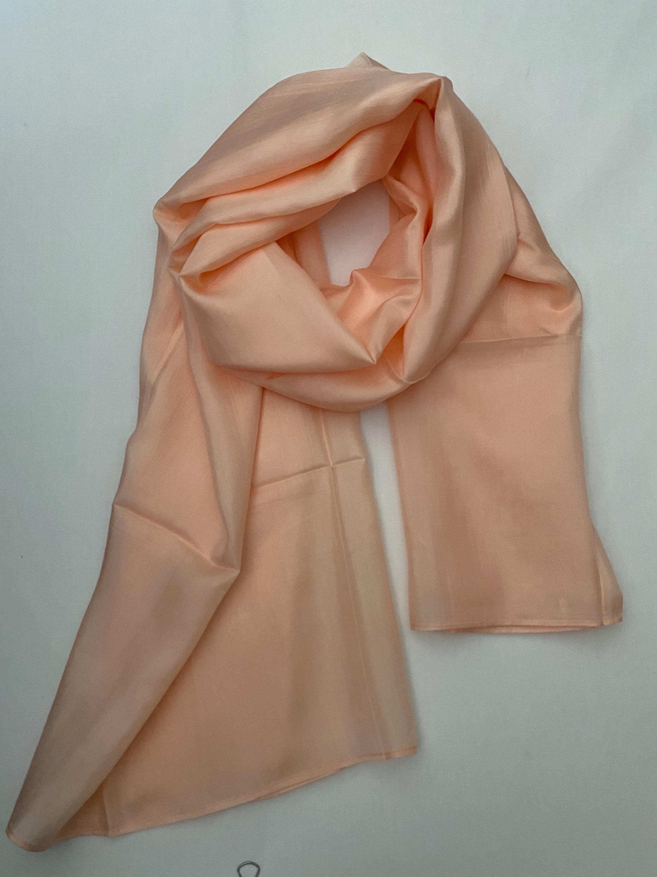 Sciarpa di seta di gelso, sciarpa di seta, 100% seta, sciarpa morbida, sciarpa tinta a mano, sciarpa di seta fine, sciarpa di seta rosa, sciarpa paste