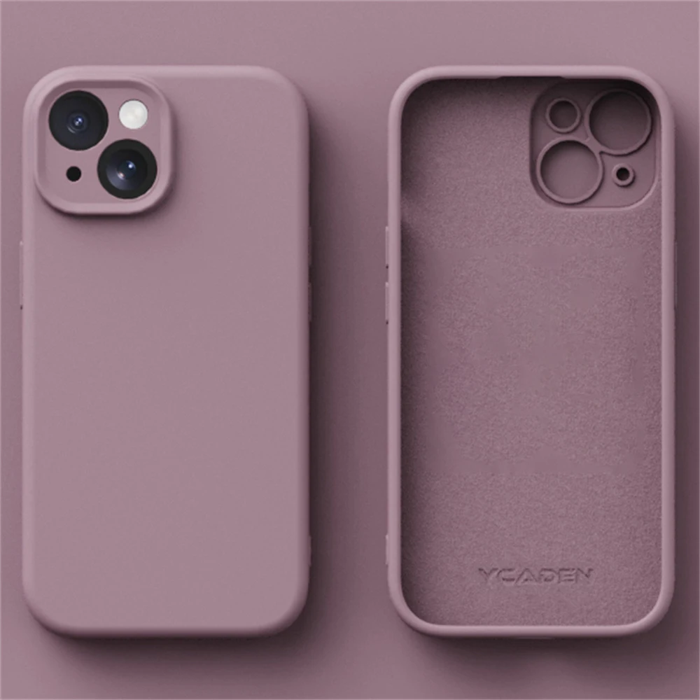 Custodia in silicone liquido di alta qualità per iPhone 15 14 13 12 11 ProMax Plus, custodia originale in TPU silicone liquido