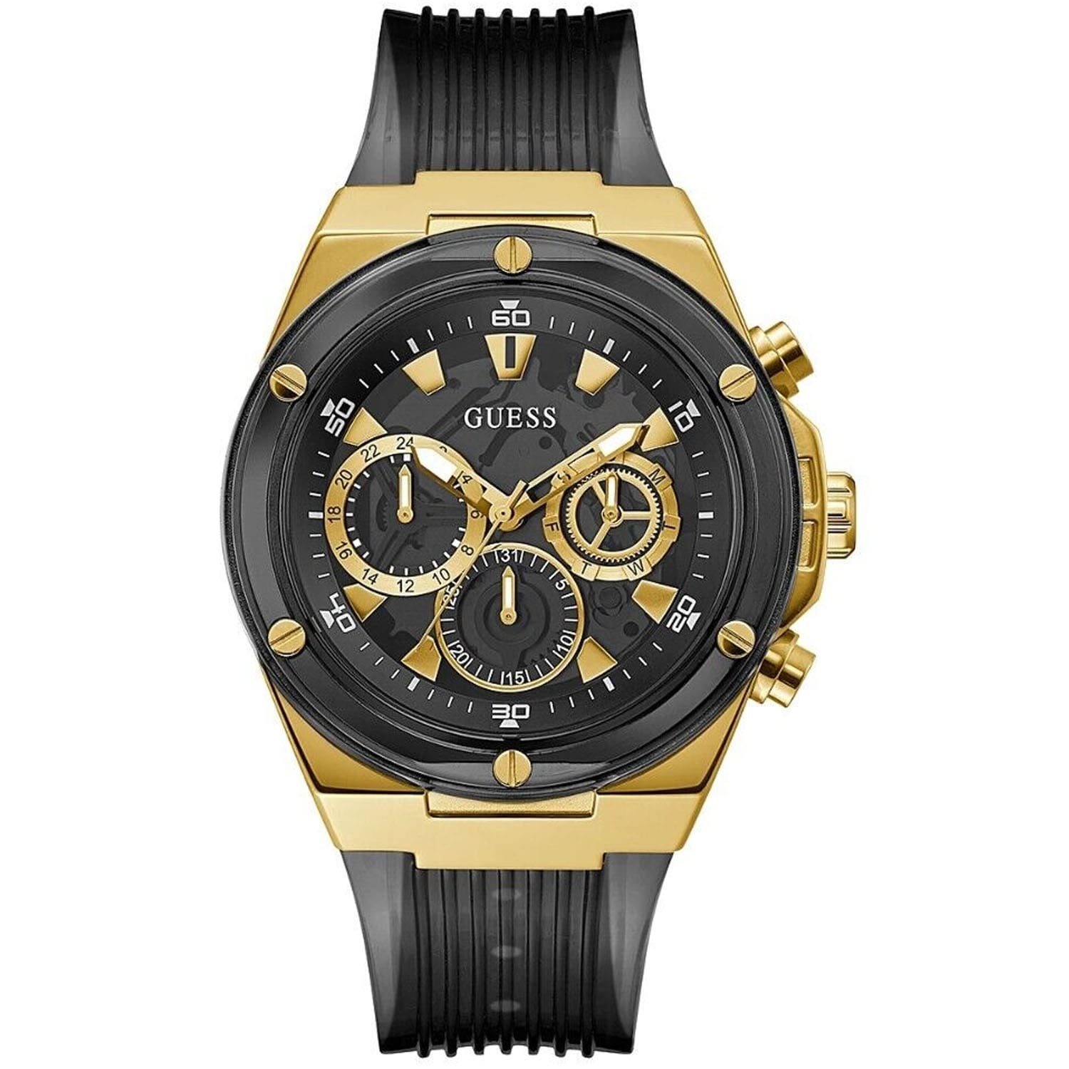 Guess Men's Classic Black Dial Watch - GW0425G1 - One Size