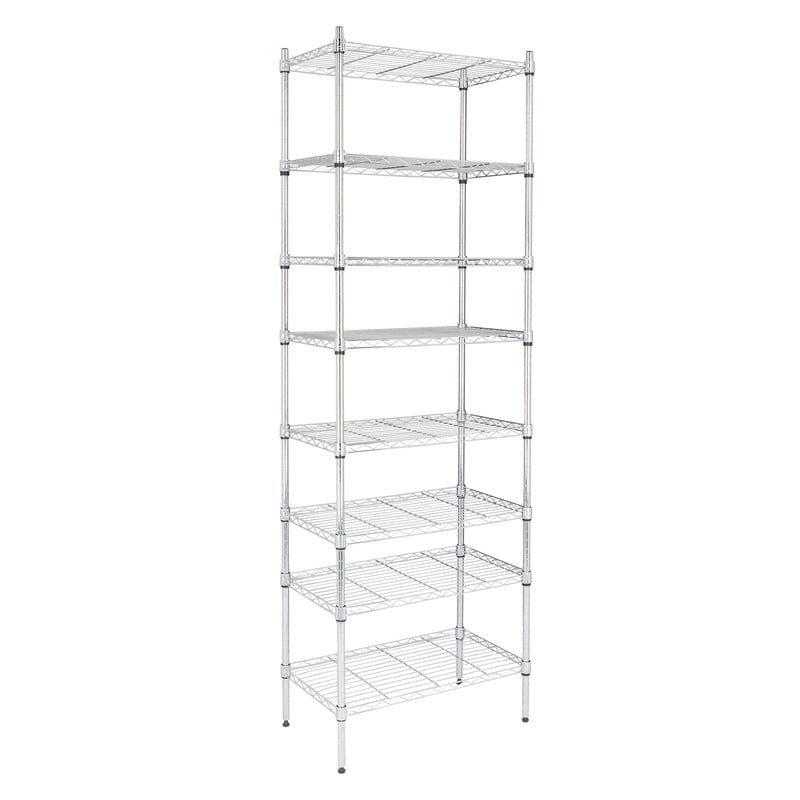 8-Tier Wire Shelving Unit Adjustable Steel Wire Rack