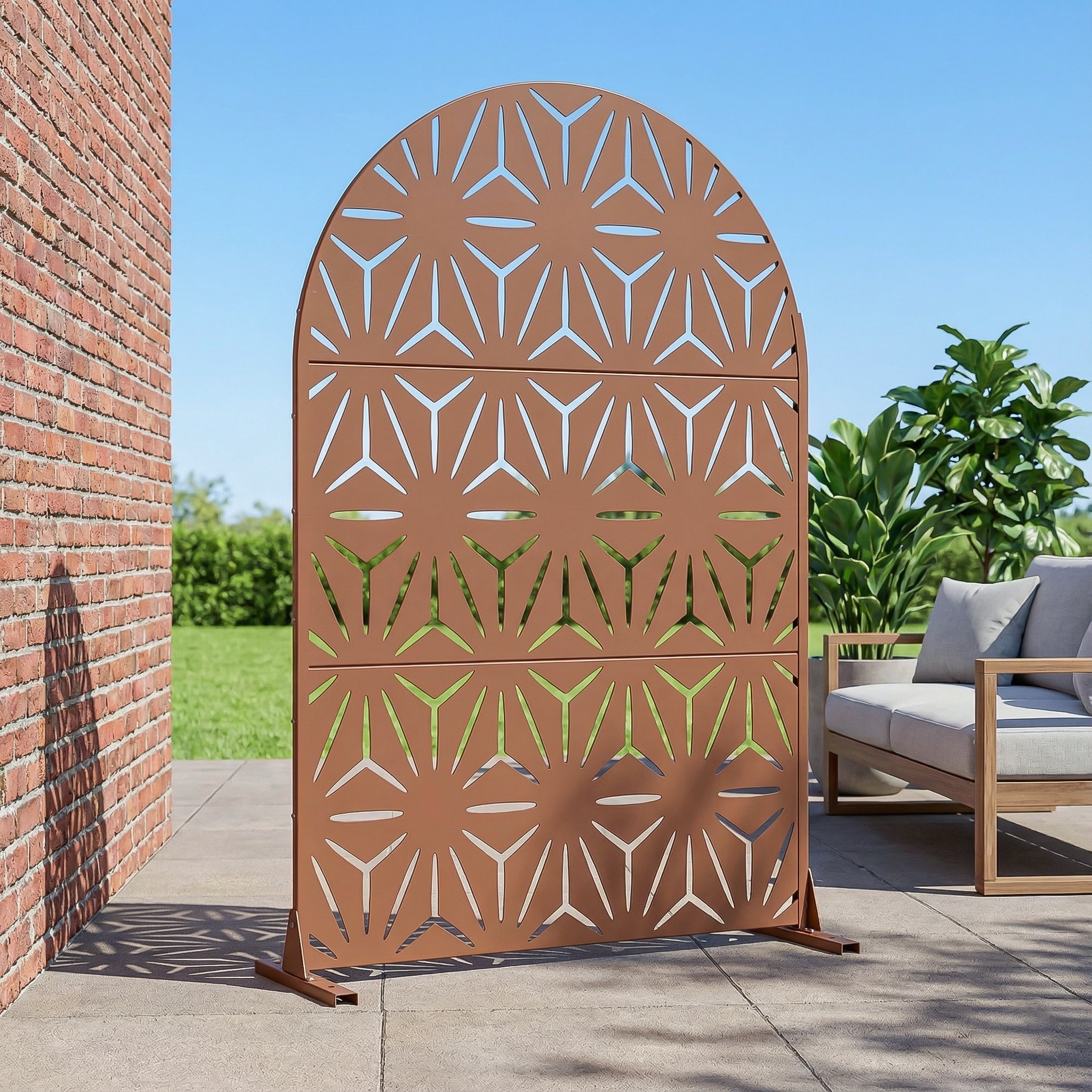 Metal Privacy Screen Outdoor Privacy Screen Outdoor Privacy Panel - 72*47