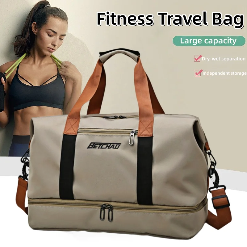 Sac de voyage extensible, sac de sport, sac de fitness, de grande capacité. Parfait pour la salle de sport, les voyages de week-end et le transport.