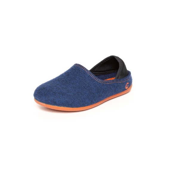 Gottstein - Kid's Wool Slip-On - Hausschuhe 34 | EU 34 blau/orange