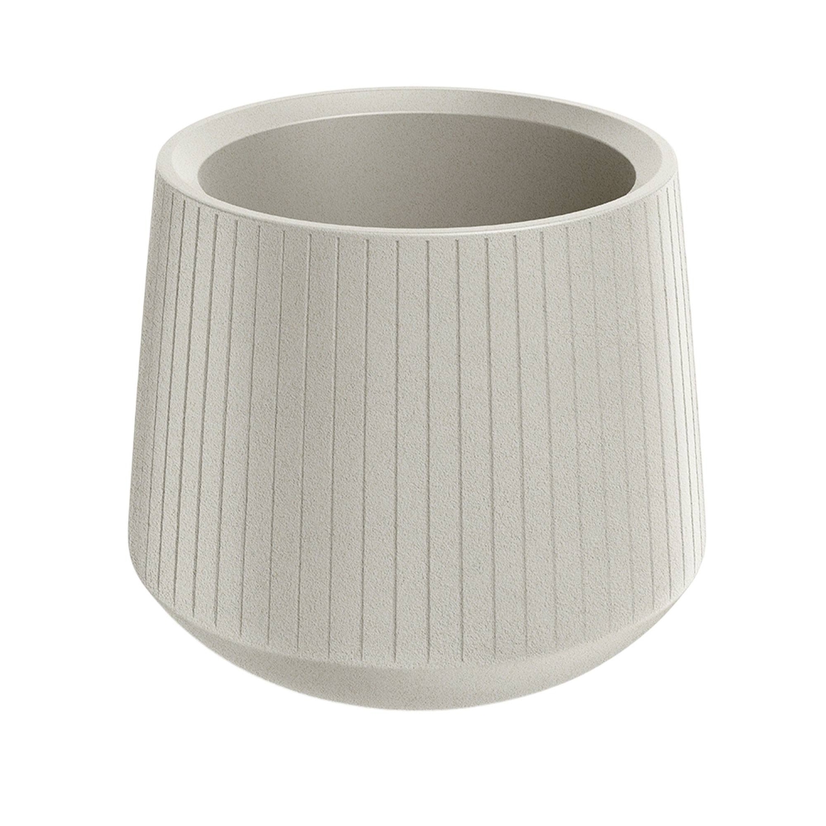 Prosperplast - Blumentopf aus Rotationsgeformtes Polyethylen 22L Ø48x42cm in farbe Sandweiß - Coro Bowl ETHICK Image