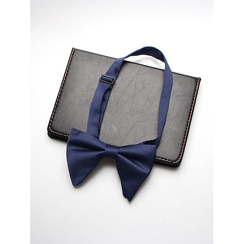 Verstellbare Herrenfliege aus Polyester, mehrfarbig, formelles Accessoire für Hochzeitsfeiern und Abendessen, klassisches, vorgebundenes Design, geeignet für Hochzeiten, Bankette und besondere Image