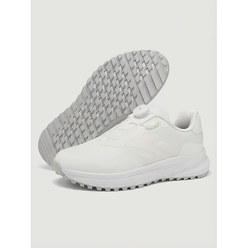 Pinkfarbene Damen-Golfschuhe mit drehbarer Schnalle, rutschfeste, wasserdichte Sportschuhe mit Spikessohle, bequeme Freizeit-Sportschuhe für den Golfplatz Freizeitkleidung Image