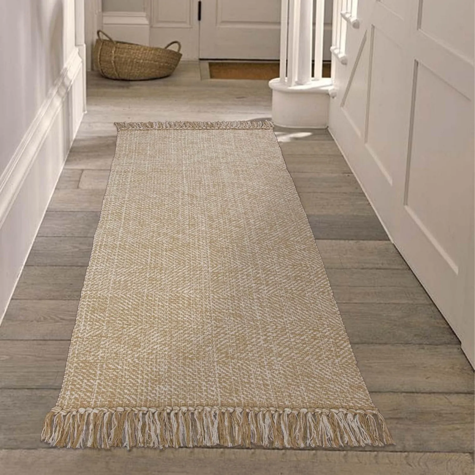 Cotton Linen Weave Carpet for Living Room Bedroom Kitchen Area Rugs Floor Mat Water Absorbent Bathroom Carpets Doormat