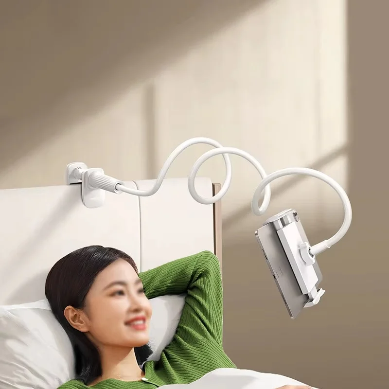 Support de tablette Lazy Bracket avec bras flexible 360° ° Clip de support rotatif pour téléphone portable, tablette, PC, accessoires pour iPhone iPad