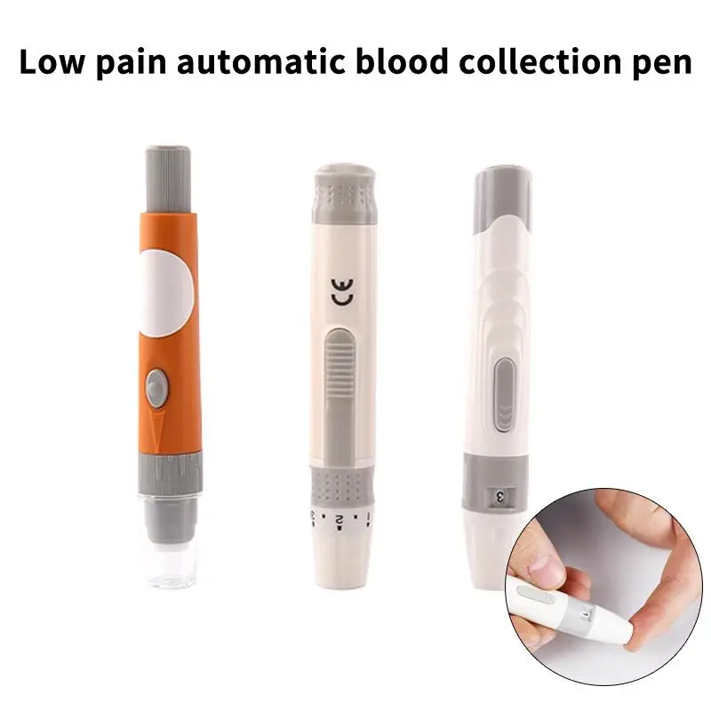 Einstellbarer Lancet-Pen Glukose-Testpen für Diabetiker Einstellbare Lancet-Tiefenregulierung Entnahmegerät Schmerzlose und Präzise Probenentnahme Image