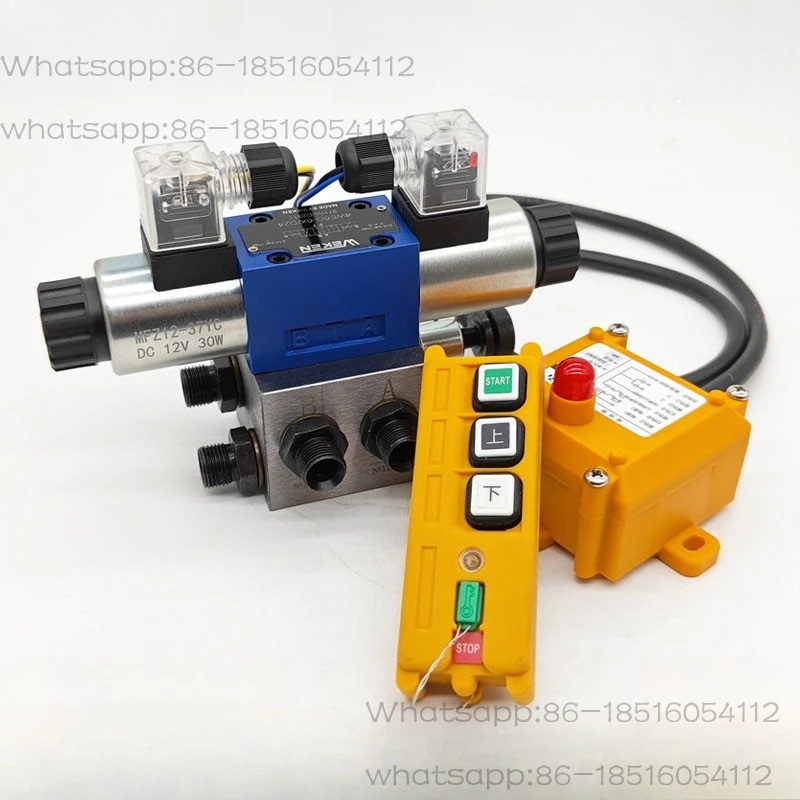 Ferngesteuertes Hydraulikventil Elektrischer Verteiler für Zylinder und Motoren Mehrweg-Funksteuerung Image