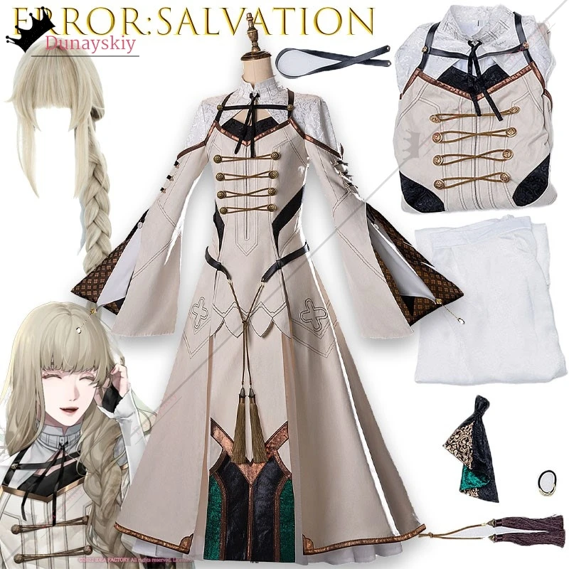 Virche Evermore: ErroR:salvation Lucas Proust Cosplay-Kostüm Halloween YiNuo@ Wunderschönes Uniform-Zubehör Requisiten Komplettset Image