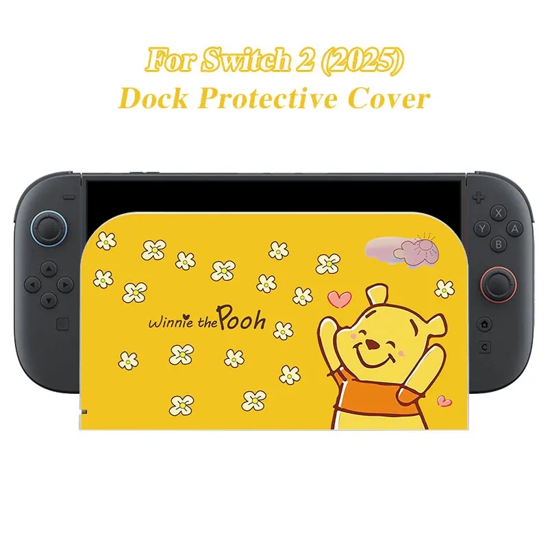 Cartoon-Bär Frontplatten-Schutzabdeckung für Nintendo Switch 2 Lade-TV-Dockingstation Dekorative Ersatz-Frontplatte Image