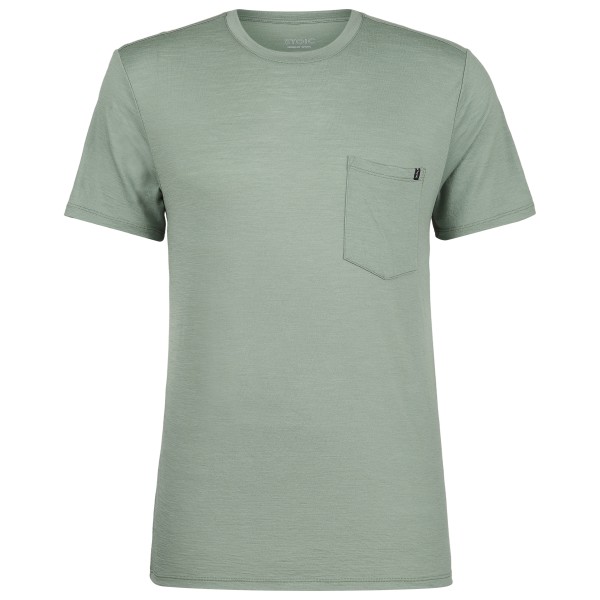 Stoic - Merino155 LaholmSt. Pocket T-Shirt - Merinoshirt Gr 4XL grau/türkis
