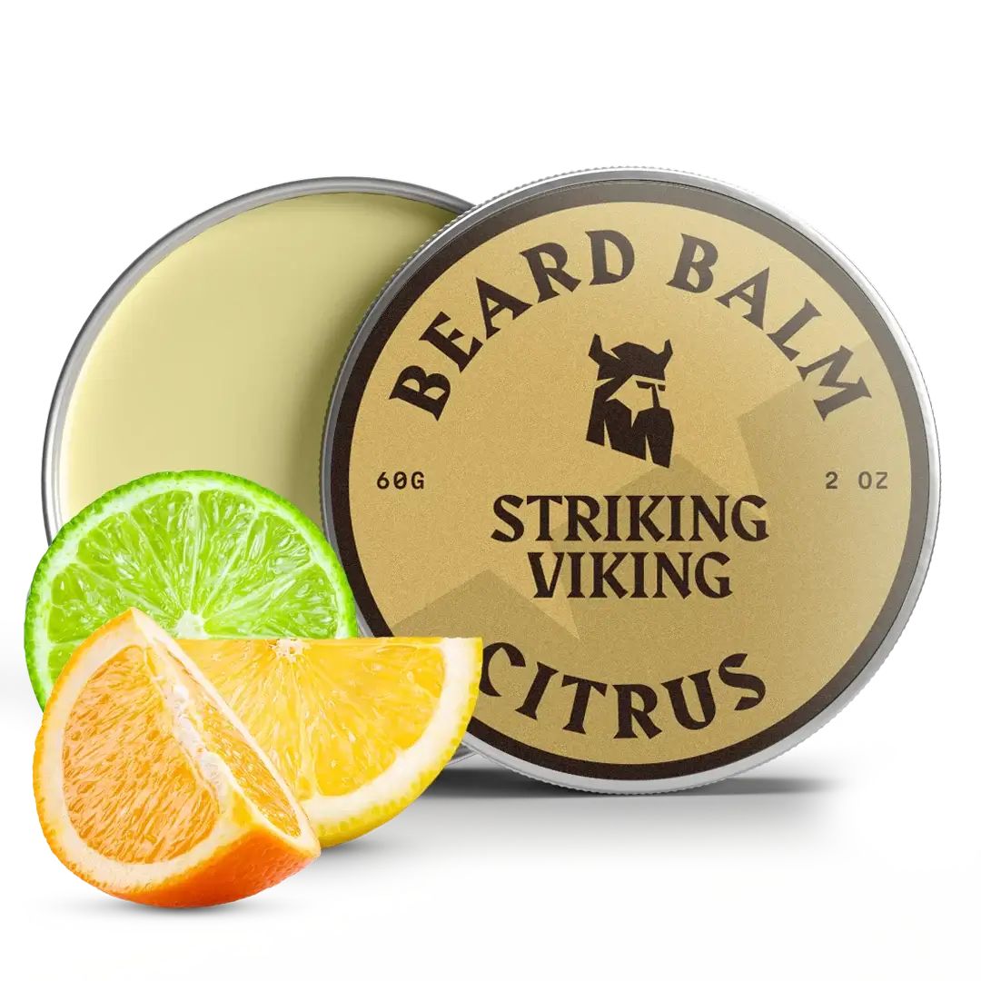 Striking Viking Balsamo barba, tenuta leggera, burro di karité, cera d